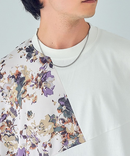 RAGEBLUE(レイジブルー)の「フハク柄キリカエTシャツ(Tシャツ/カットソー・メンズ・ブラック/ホワイト系その他2/ホワイト系その他3/その他8・MEDIUM/LARGE)」の8枚目の写真