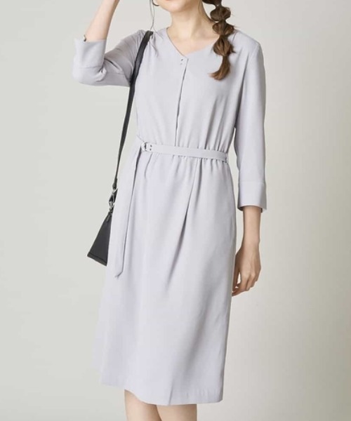 セール 洗える Vネックワンピース ワンピース Ofuon オフオン のファッション通販 Zozotown