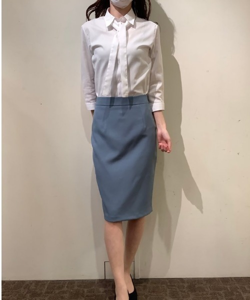 TOKYO SHIRTS(トウキョウシャツ)の「SUPIMA 形態安定ノーアイロン レギュラー衿 七分袖ビジネスワイシャツ(ビジネスシャツ・レディース・ホワイト・LL/XL/L/M/S)」の9枚目の写真