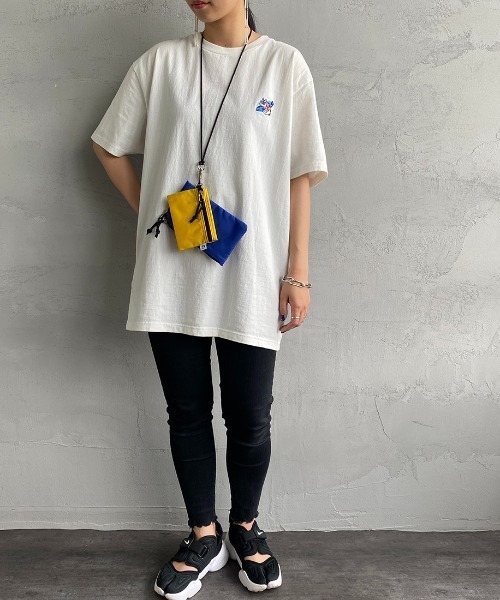 The Endless Summer（エンドレスサマー）の「[THE ENDLESS SUMMER/エンドレスサマー] 別注 ワンポイントBUHI刺繍Tシャツ（Tシャツ/カットソー・レディース・ホワイト/ブラック/ベージュ・M/L/XL）」の20枚目の写真