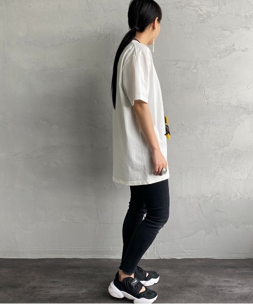 The Endless Summer（エンドレスサマー）の「[THE ENDLESS SUMMER/エンドレスサマー] 別注 ワンポイントBUHI刺繍Tシャツ（Tシャツ/カットソー・レディース・ホワイト/ブラック/ベージュ・M/L/XL）」の21枚目の写真