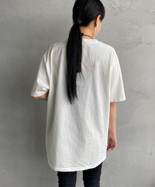 The Endless Summer（エンドレスサマー）の「[THE ENDLESS SUMMER/エンドレスサマー] 別注 ワンポイントBUHI刺繍Tシャツ（Tシャツ/カットソー・レディース・ホワイト/ブラック/ベージュ・M/L/XL）」の19枚目の写真