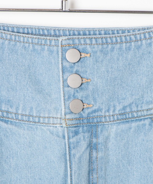 WEGO（ウィゴー）の「WEGO/ハイウエストミニスカート（デニムスカート・レディース・ブラック/ライトインディゴブルー・SMALL/MEDIUM）」の14枚目の写真