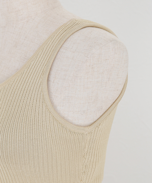 VERMEIL par iena（ヴェルメイユパーイエナ）の「【PROTAGONISTA / プロタゴニスタ】ブラトップス（タンクトップ・レディース・ブラック/ベージュ・X-SMALL/XX-SMALL）」の8枚目の写真