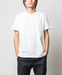 《オープンエンド》 マックスウェイト ヘンリーネックTシャツ【W】【it】【FE】