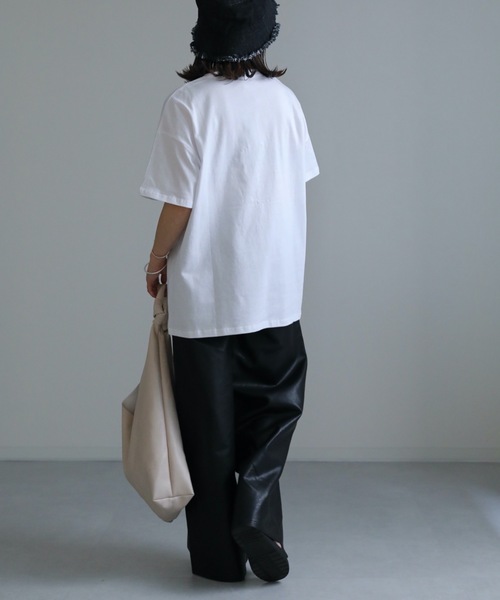 ap retro（アプレトロ）の「ニコちゃんパールTEE（Tシャツ/カットソー・レディース・ブラック/アイボリー・FREE）」の15枚目の写真