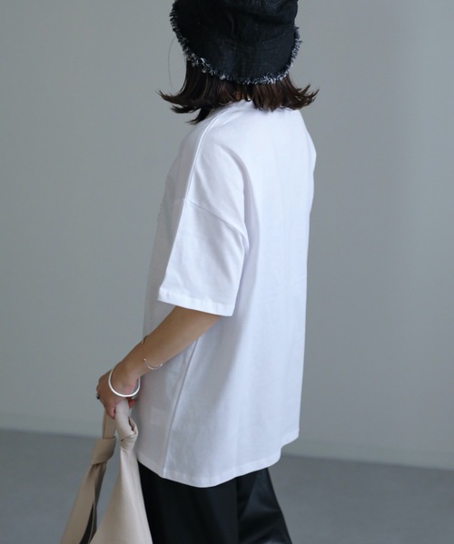 ap retro（アプレトロ）の「ニコちゃんパールTEE（Tシャツ/カットソー・レディース・ブラック/アイボリー・FREE）」の8枚目の写真