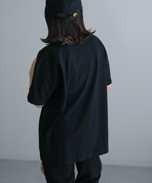 ap retro（アプレトロ）の「ニコちゃんパールTEE（Tシャツ/カットソー・レディース・ブラック/アイボリー・FREE）」の21枚目の写真