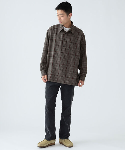 BEAMS(ビームス)の「BEAMS / チェック プルオーバ シャツ(シャツ/ブラウス・メンズ・チャコールグレー/ライトブラウン・S/M/L/XL)」の10枚目の写真
