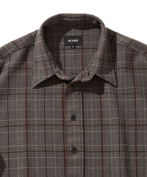 BEAMS(ビームス)の「BEAMS / チェック プルオーバ シャツ(シャツ/ブラウス・メンズ・チャコールグレー/ライトブラウン・S/M/L/XL)」の20枚目の写真