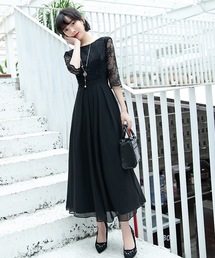 LUGG NAGG（ラグナグ）の「レースドッキングロングドレス（ドレス）」