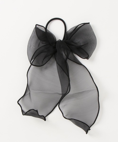 apres jour（アプレジュール）の「【apres jour×ARIAZ】シアーリボンヘアゴム２（ヘアゴム・レディース・ブラック/グレー/ゴールド/スモークピンク・FREE）」の9枚目の写真