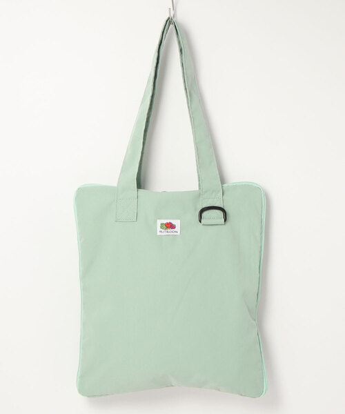 FRUIT OF THE LOOM（フルーツオブザルーム）の「【FRUIT OF THE LOOM】NYLON  ROUND FASNAR TOTE BAG/ナイロントートバッグ（トートバッグ・メンズ・ブラック/ネイビー/ピンク/ミント/グレー/ベージュ・FREE）」の4枚目の写真
