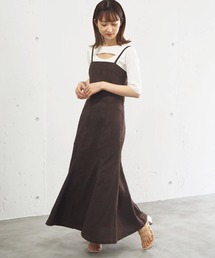 tiptop | リネンタッチマーメイドジャンパースカート(ジャンパースカート)
