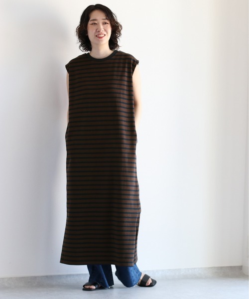 cepo（セポ）の「ノースリーブカットワンピース　WEB限定カラー（ワンピース・レディース・ブラウン/ネイビー/グリーン/ブラック・M）」の3枚目の写真