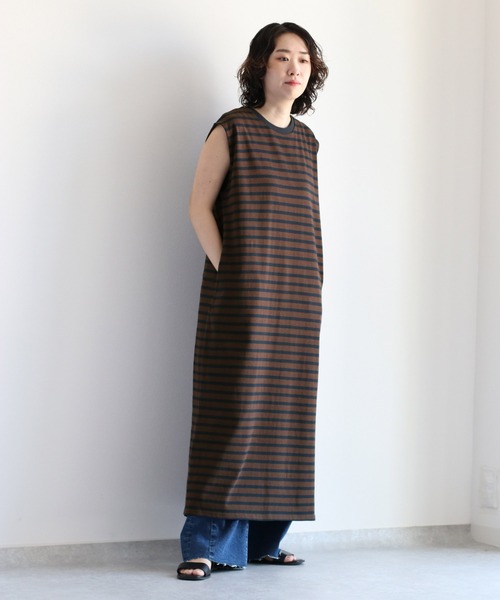 cepo（セポ）の「ノースリーブカットワンピース　WEB限定カラー（ワンピース・レディース・ブラウン/ネイビー/グリーン/ブラック・M）」の6枚目の写真