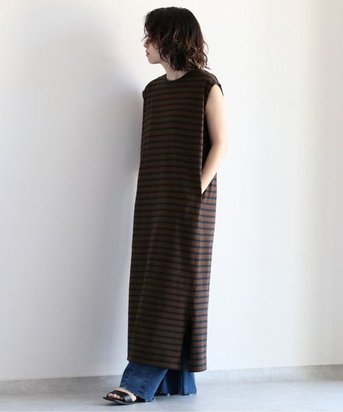 cepo（セポ）の「ノースリーブカットワンピース　WEB限定カラー（ワンピース・レディース・ブラウン/ネイビー/グリーン/ブラック・M）」の9枚目の写真