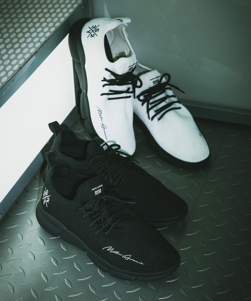 SY32 by SWEET YEARS(エスワイサーティトゥバイスィートイヤーズ)の「【WEB限定】MATIN AVENIR×SY32 by SWEETYEARS ×ROYAL FLASH/COLLABORATION KNIT SNEAKERS(スニーカー・メンズ・ホワイト/ブラック・41/42/43/40)」の13枚目の写真