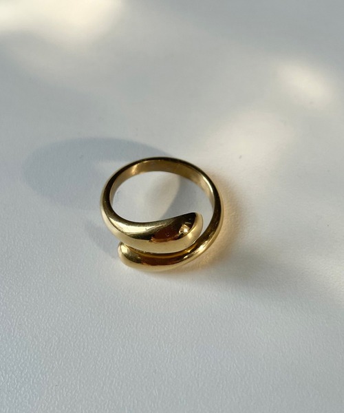 RIVE DROITE（リヴドロワ）の「R.good/アールドットグッド ステンレスカールリング（リング・レディース・ゴールド・13）」の3枚目の写真