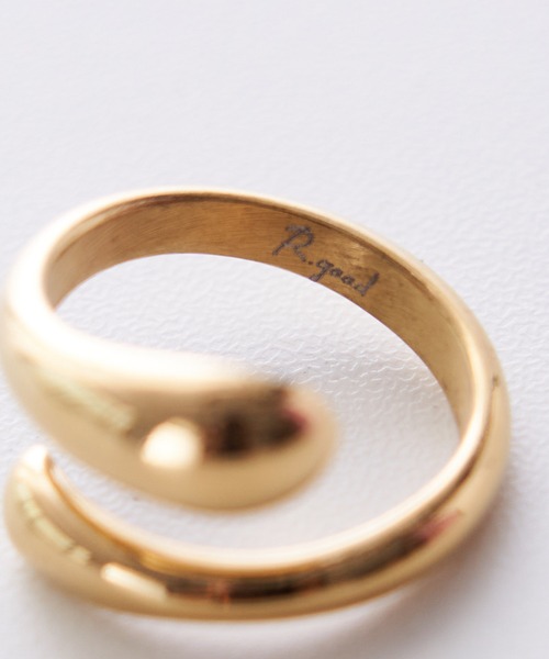 RIVE DROITE（リヴドロワ）の「R.good/アールドットグッド ステンレスカールリング（リング・レディース・ゴールド・13）」の2枚目の写真