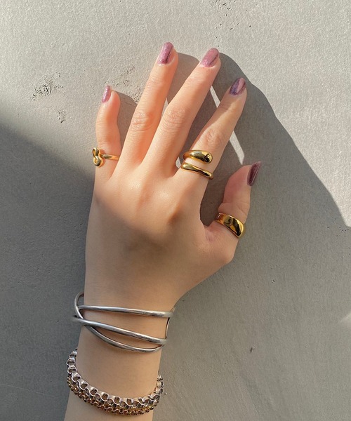 RIVE DROITE（リヴドロワ）の「R.good/アールドットグッド ステンレスカールリング（リング・レディース・ゴールド・13）」の5枚目の写真