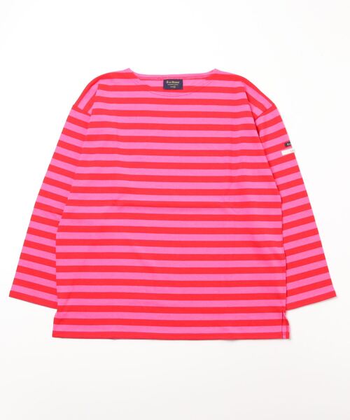 CAL O LINE（キャルオーライン）の「Le Minor × CAL O LINE / ルミノワ×キャルオーライン　Le Minor BRETON MARINE（Tシャツ/カットソー・メンズ・ピンク/イエロー・6/3）」の2枚目の写真