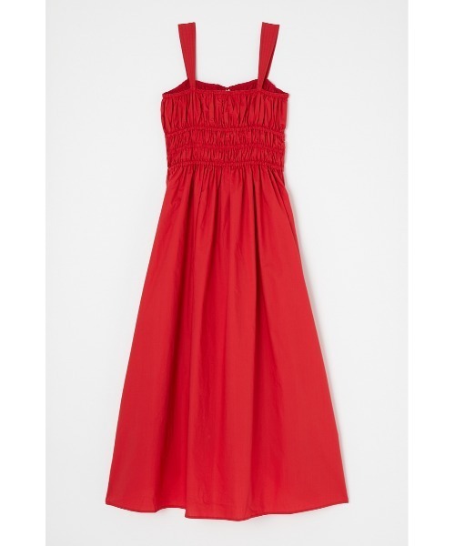 MOUSSY（マウジー）の「COTTON GATHER CAMI ドレス（ワンピース・レディース・レッド/オフホワイト/ブラック・1/2）」の9枚目の写真