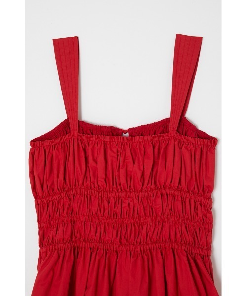 MOUSSY（マウジー）の「COTTON GATHER CAMI ドレス（ワンピース・レディース・レッド/オフホワイト/ブラック・1/2）」の11枚目の写真