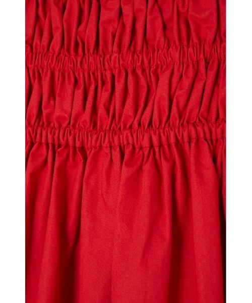 MOUSSY（マウジー）の「COTTON GATHER CAMI ドレス（ワンピース・レディース・レッド/オフホワイト/ブラック・1/2）」の16枚目の写真