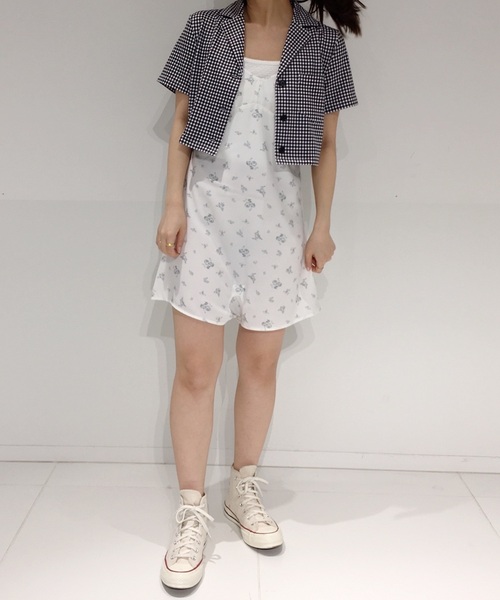Charles Chaton(シャルルシャトン)の「C flower rompers(サロペット/オーバーオール・レディース・グレー系その他・FREE)」の12枚目の写真