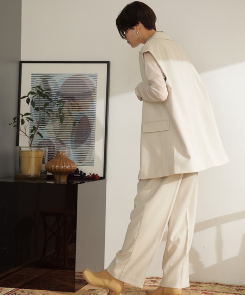 ROSE BUD（ローズバッド）の「ノースリーブジャケット（その他アウター・レディース・ブラウン/ベージュ・ONE SIZE）」の6枚目の写真