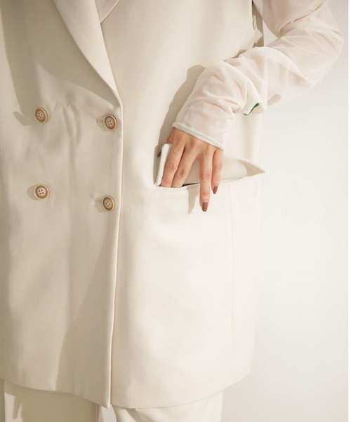 ROSE BUD（ローズバッド）の「ノースリーブジャケット（その他アウター・レディース・ブラウン/ベージュ・ONE SIZE）」の12枚目の写真