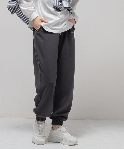 Honeys(ハニーズ)の「スウェットパンツ(スウェットパンツ・レディース・ブルー/アイボリー/杢グレー/イエロー系その他/スミクロ・S/M/L/LL)」の3枚目の写真