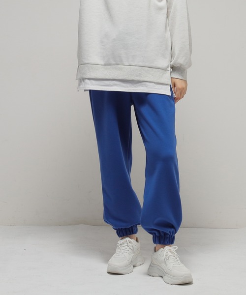 Honeys(ハニーズ)の「スウェットパンツ(スウェットパンツ・レディース・ブルー/アイボリー/杢グレー/イエロー系その他/スミクロ・S/M/L/LL)」の5枚目の写真