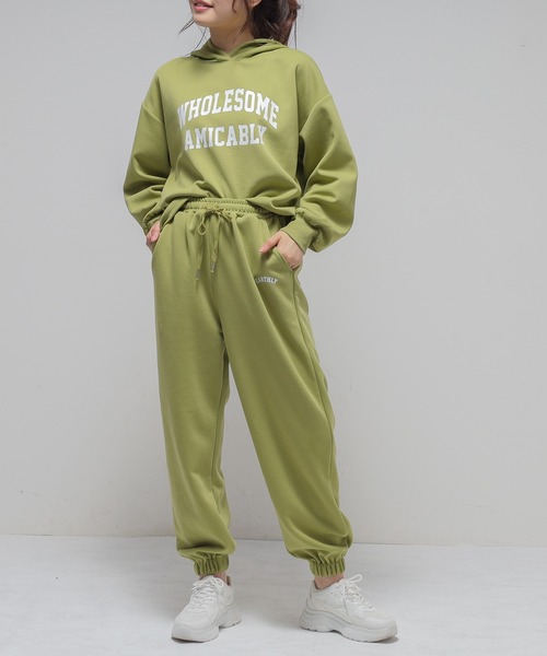 Honeys(ハニーズ)の「スウェットパンツ(スウェットパンツ・レディース・ブルー/アイボリー/杢グレー/イエロー系その他/スミクロ・S/M/L/LL)」の15枚目の写真