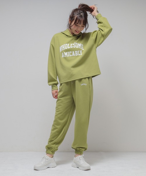 Honeys(ハニーズ)の「スウェットパンツ(スウェットパンツ・レディース・ブルー/アイボリー/杢グレー/イエロー系その他/スミクロ・S/M/L/LL)」の16枚目の写真