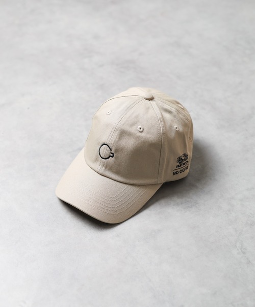 NO COFFEE(ノーコーヒー)の「【78】【FRUIT OF THE LOOM x NO COFFEE】FTL NC CAP(キャップ・レディース・ホワイト/ブラック/ベージュ/ベージュ系その他/ブラック×グレー・FREE)」の1枚目の写真