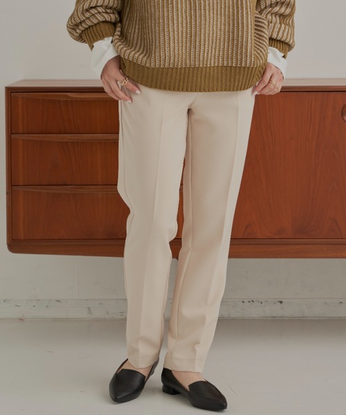 CLEARIMPRESSION （クリアインプレッション）の「【セットアップ対応/サイズ展開あり】ライトダブルクロススティックパンツ（その他パンツ・レディース・ブラック/パープル/アイボリー・SMALL/MEDIUM）」の2枚目の写真