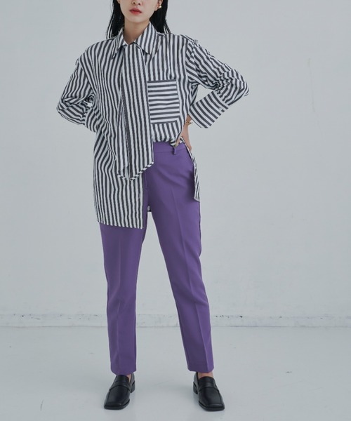 CLEARIMPRESSION （クリアインプレッション）の「【セットアップ対応/サイズ展開あり】ライトダブルクロススティックパンツ（その他パンツ・レディース・ブラック/パープル/アイボリー・SMALL/MEDIUM）」の19枚目の写真