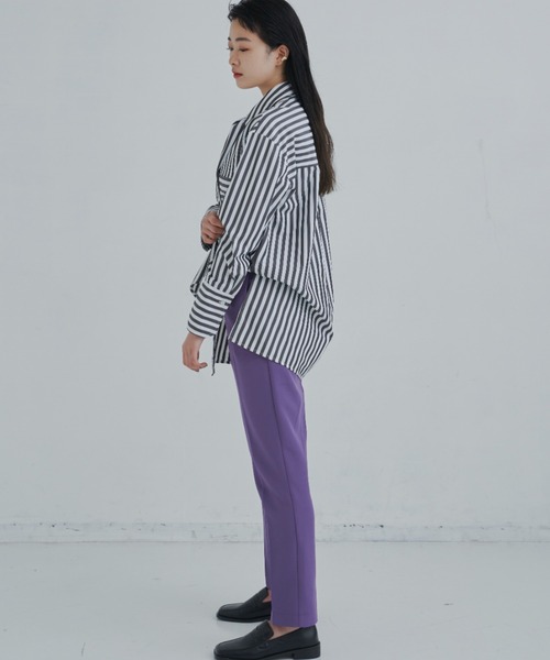 CLEARIMPRESSION （クリアインプレッション）の「【セットアップ対応/サイズ展開あり】ライトダブルクロススティックパンツ（その他パンツ・レディース・ブラック/パープル/アイボリー・SMALL/MEDIUM）」の11枚目の写真