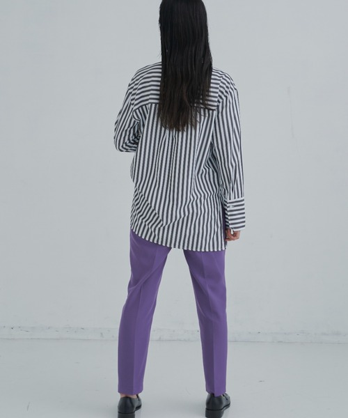 CLEARIMPRESSION （クリアインプレッション）の「【セットアップ対応/サイズ展開あり】ライトダブルクロススティックパンツ（その他パンツ・レディース・ブラック/パープル/アイボリー・SMALL/MEDIUM）」の15枚目の写真