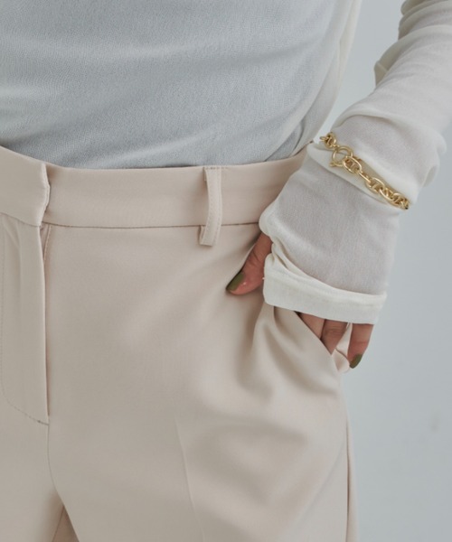 CLEARIMPRESSION （クリアインプレッション）の「【セットアップ対応/サイズ展開あり】ライトダブルクロススティックパンツ（その他パンツ・レディース・ブラック/パープル/アイボリー・SMALL/MEDIUM）」の10枚目の写真