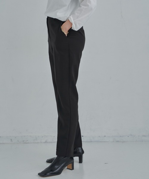 CLEARIMPRESSION （クリアインプレッション）の「【セットアップ対応/サイズ展開あり】ライトダブルクロススティックパンツ（その他パンツ・レディース・ブラック/パープル/アイボリー・SMALL/MEDIUM）」の4枚目の写真