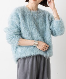 シャギーニットカーディガン