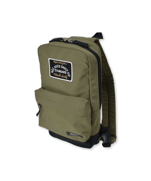 WASK（ワスク）の「WASK/ハイショクボディバッグ(100~160cm)（ボディバッグ/ウエストポーチ・キッズ・ブラック/グリーン・ONE SIZE）」の4枚目の写真