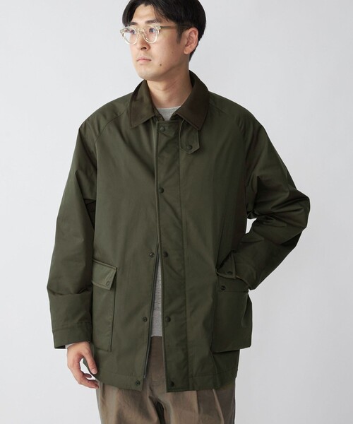 新品 SHIPS シップス 撥水シェル 多機能 パディングジャケット/L SHIPS｜【WEB限定】<手洗い可能>ダンボール ジップ フーディ