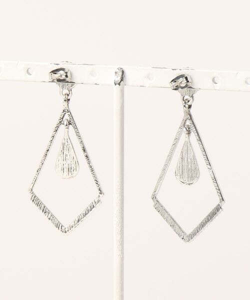 チャイハネ（チャイハネ）の「【チャイハネ】トライアンピアス（ピアス（両耳用）・レディース・ターコイズブルー・FREE）」の4枚目の写真