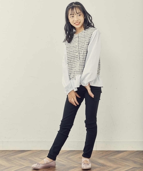 a.v.v（アーヴェヴェ）の「[KIDS]スキップバレエシューズ[WEB限定サイズ]（バレエシューズ・キッズ・ライトピンク/レッド/ブラック・21/20/18/19/22/23）」の5枚目の写真