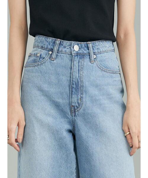 AMERICAN HOLIC（アメリカンホリック）の「バギーワイドパンツ（デニムパンツ・レディース・カーキ/ピンク/ライトインディゴブルー・S/M/L）」の16枚目の写真