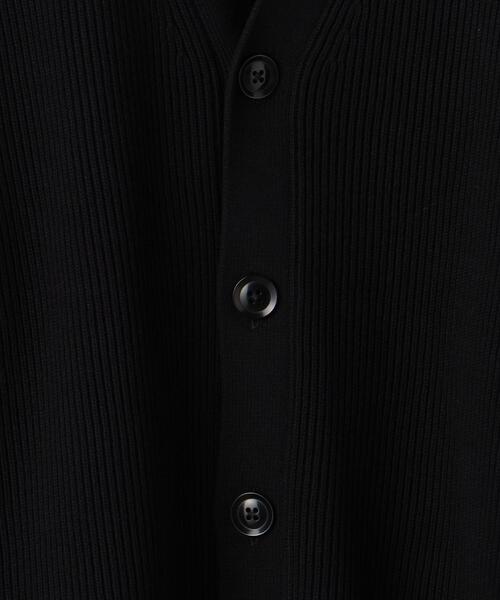 green label relaxing（グリーンレーベルリラクシング）の「クリアコットン アゼ Vネック カーディガン（カーディガン/ボレロ・メンズ・ブラック/パープル/ダークグリーン・L/XL/S/M）」の16枚目の写真